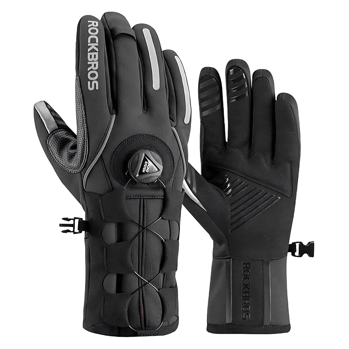 Thermische winterhandschoenen met verstelknop