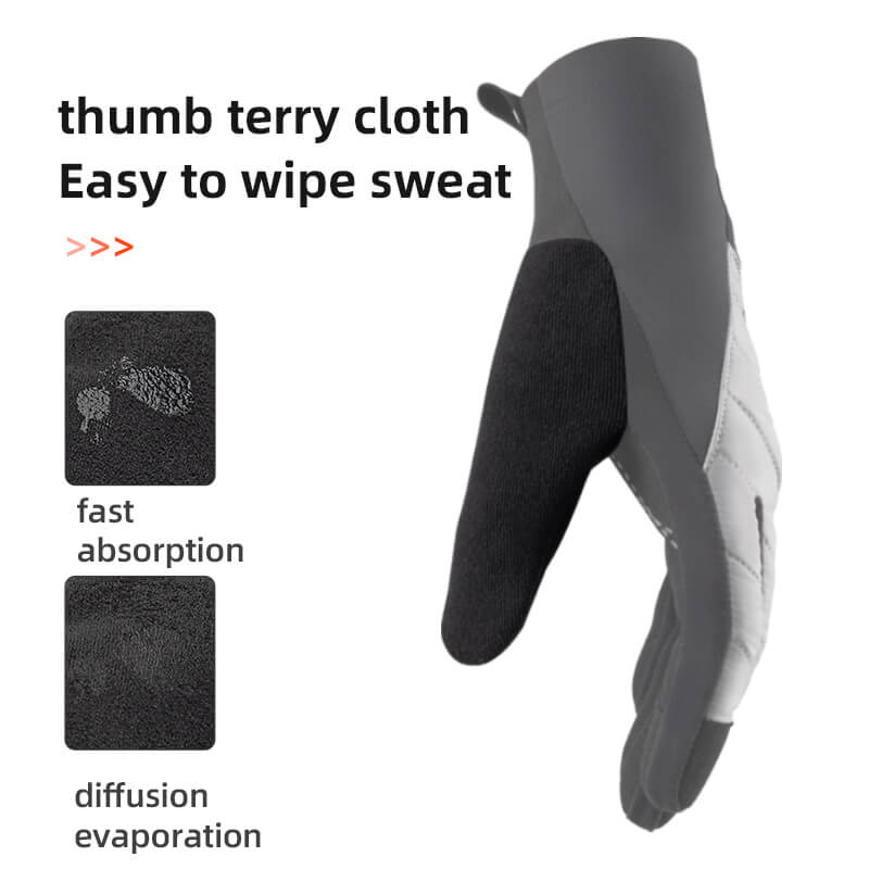 Warme fietshandschoenen met touchscreen en demping