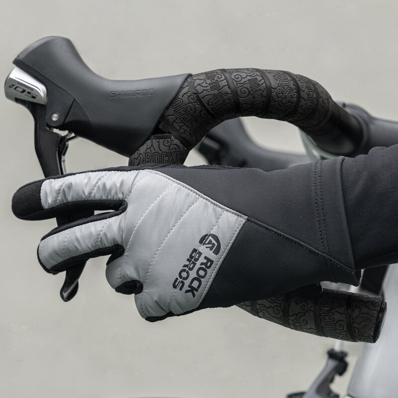 Warme fietshandschoenen met touchscreen en demping