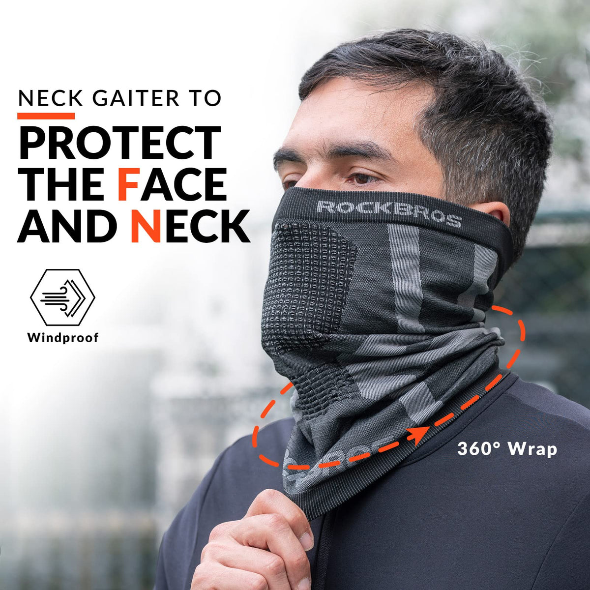Multifunctionele winter bivakmuts en nekwarmer