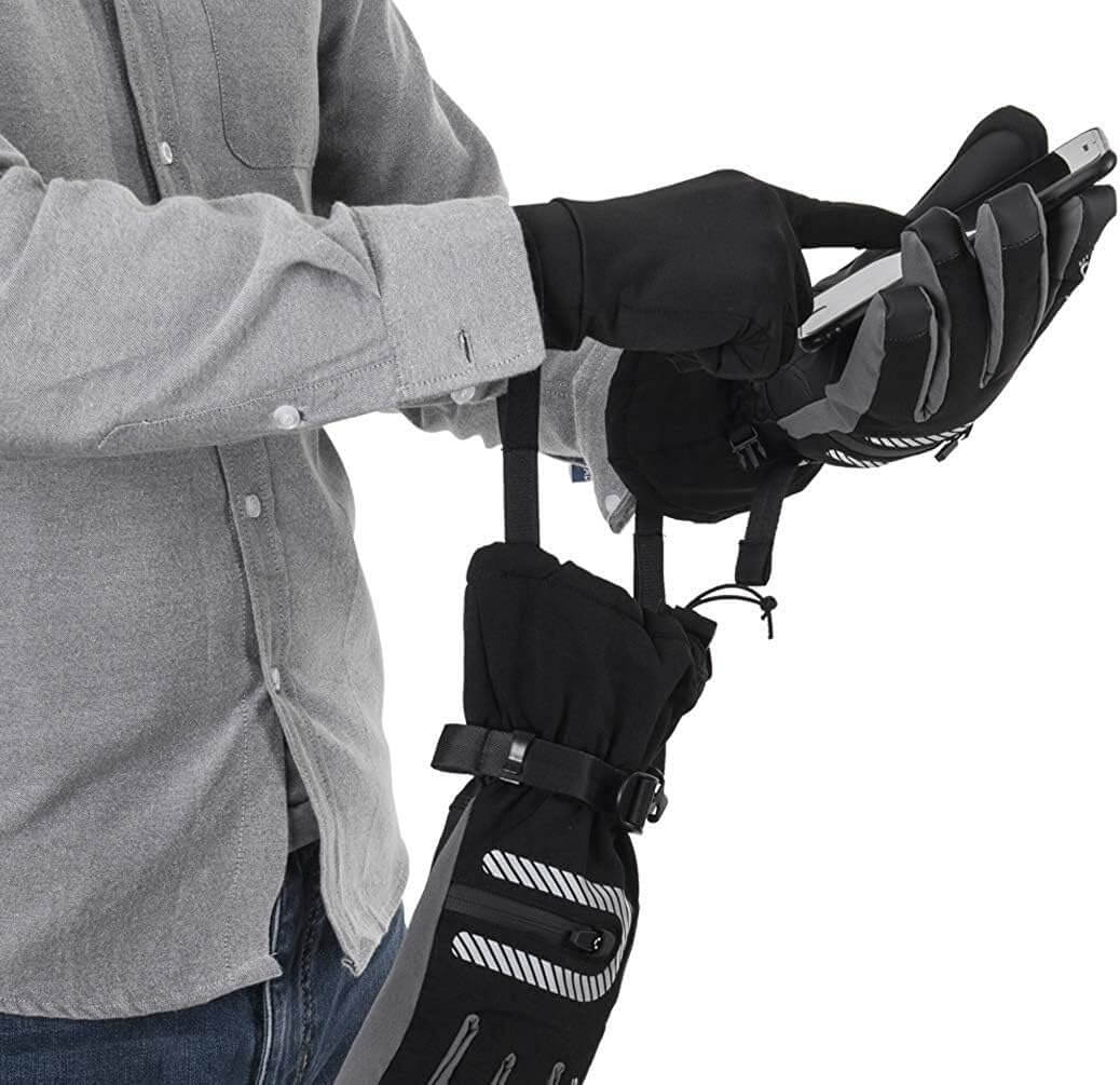 Thermische winterhandschoenen voor skiën en fietsen