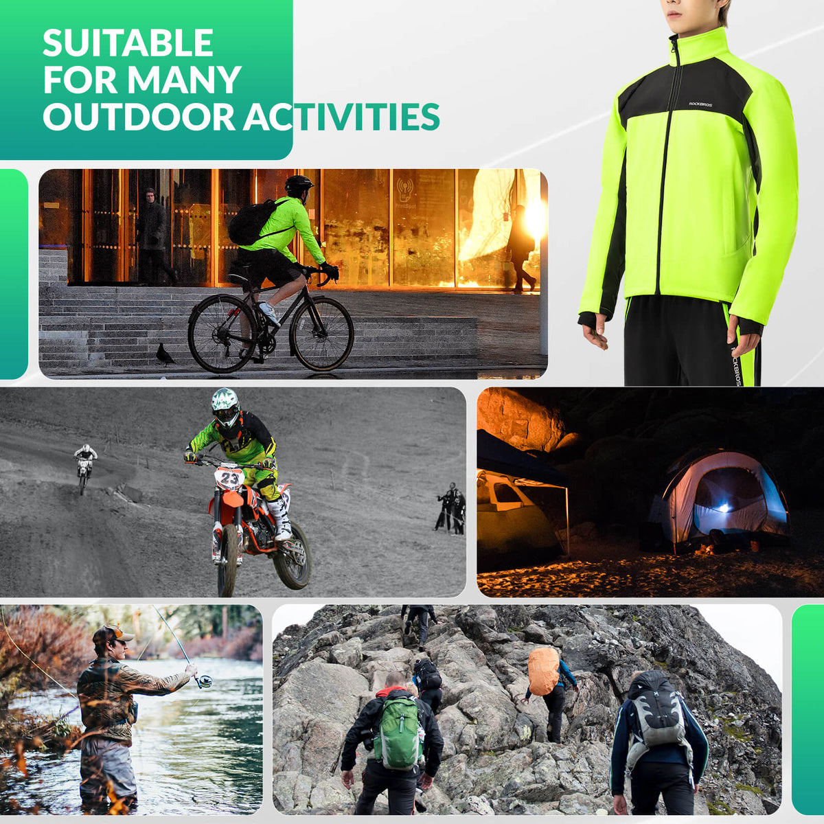 Thermische softshell fietsset voor winterritten