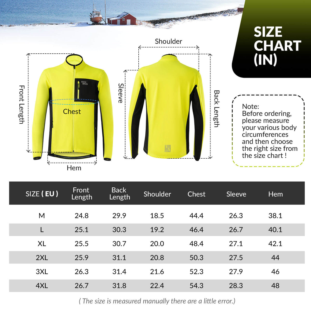 Heren winter fietsjack met fleece
