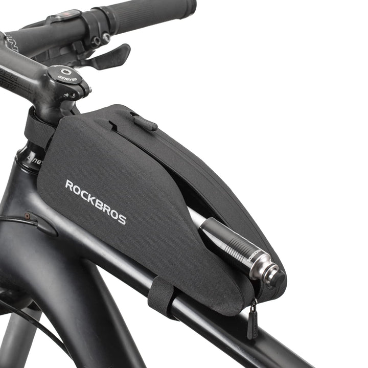 ROCKBROS waterdichte bovenbuis fietstas nylon met dubbele rits#inhoud_1l