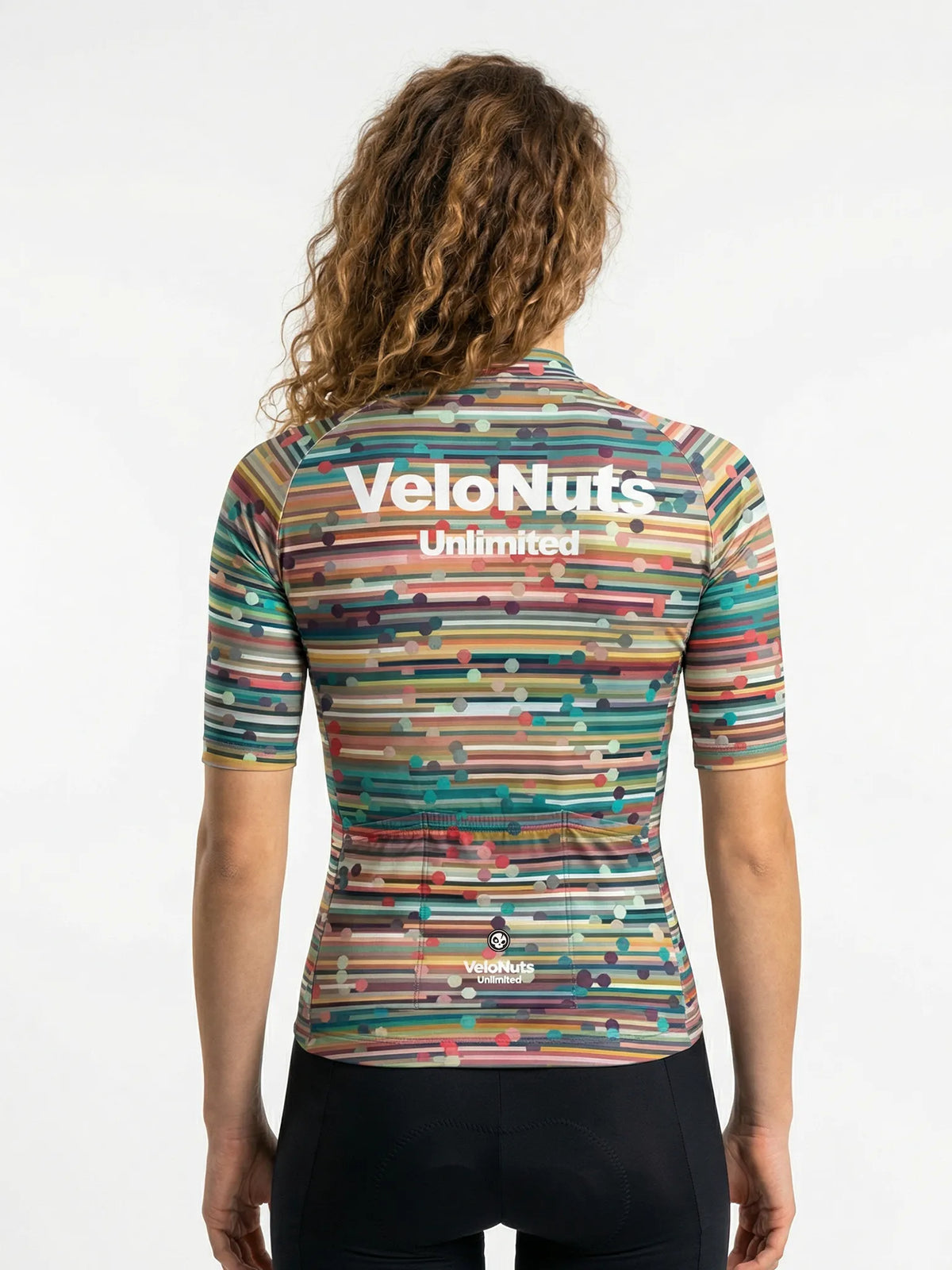 ROCKBROS dames fietsshirt Retro Signal ademend wielershirt Confetti Stripe