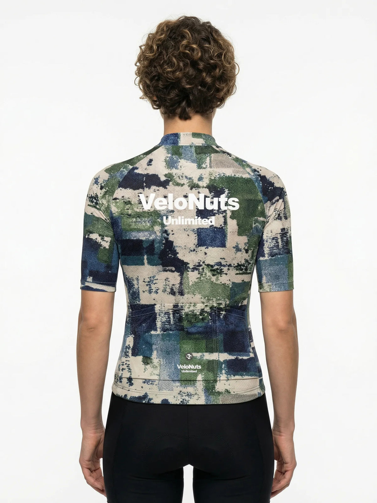 ROCKBROS dames fietsshirt Terrain Blocks ademend wielershirt Moss Stone Blocks
