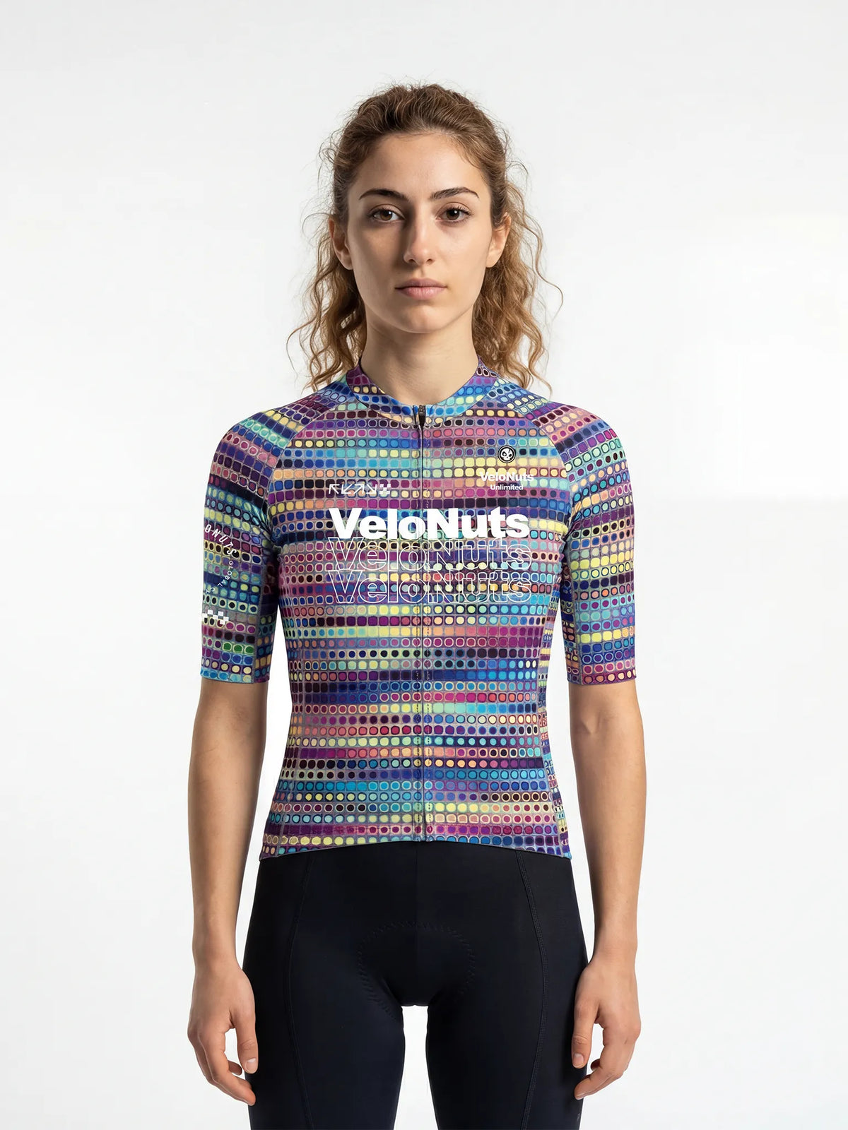 ROCKBROS dames fietsshirt Retro Signal ademend wielershirt Neon Dotwave