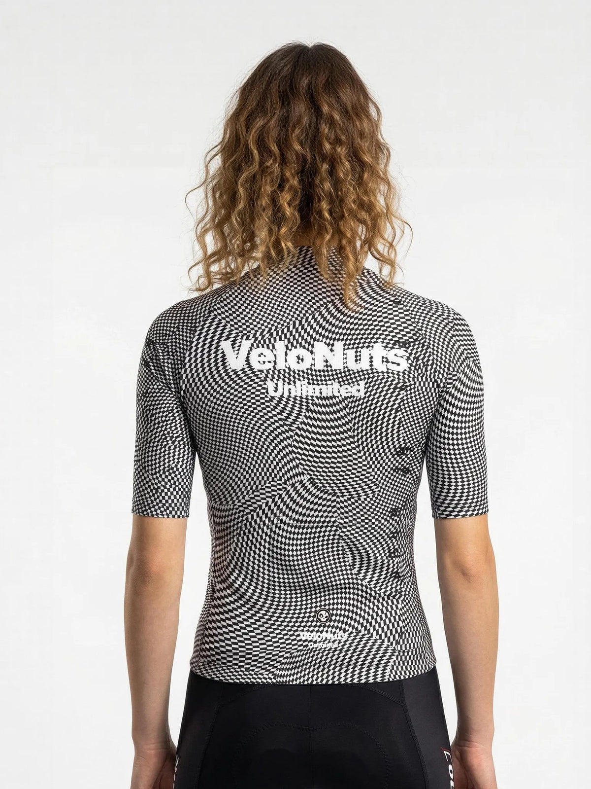 ROCKBROS dames fietsshirt Wild Garden ademend wielershirt Optical Warp Check