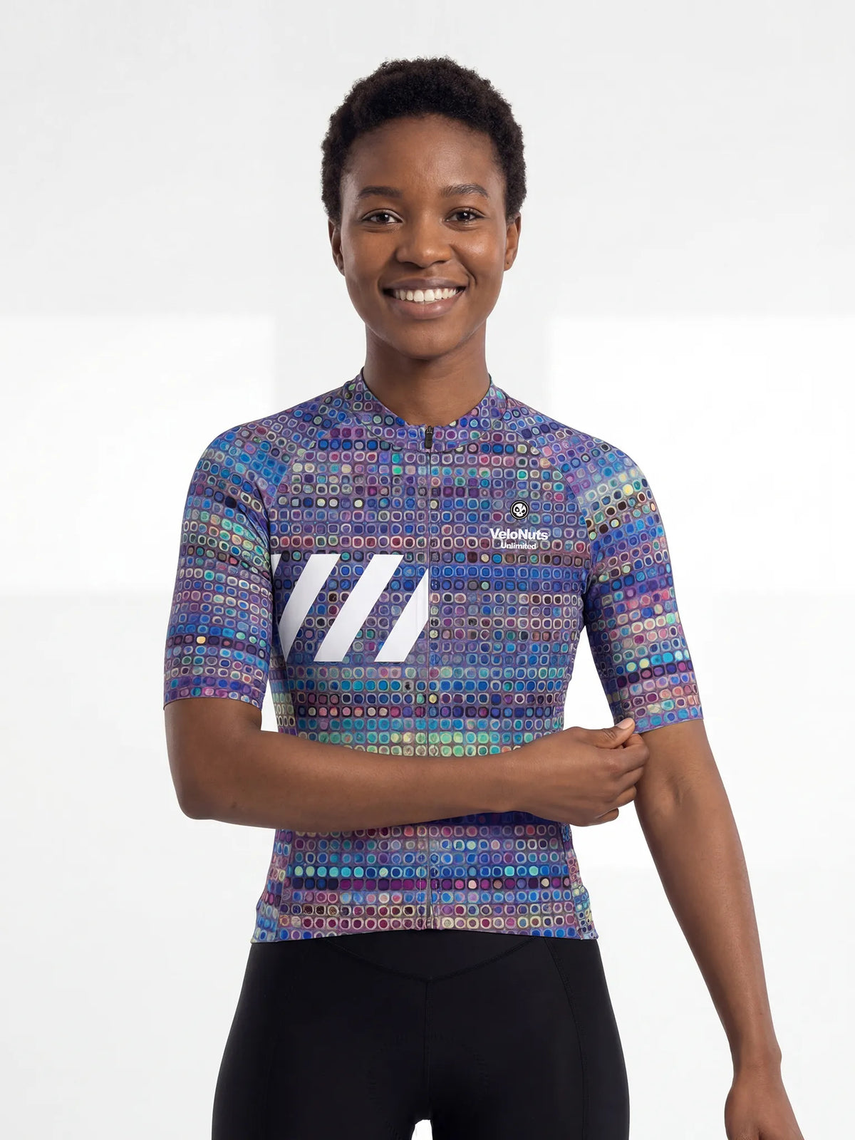 ROCKBROS dames fietsshirt Pixel Riot ademend wielershirt Prism Mosaic