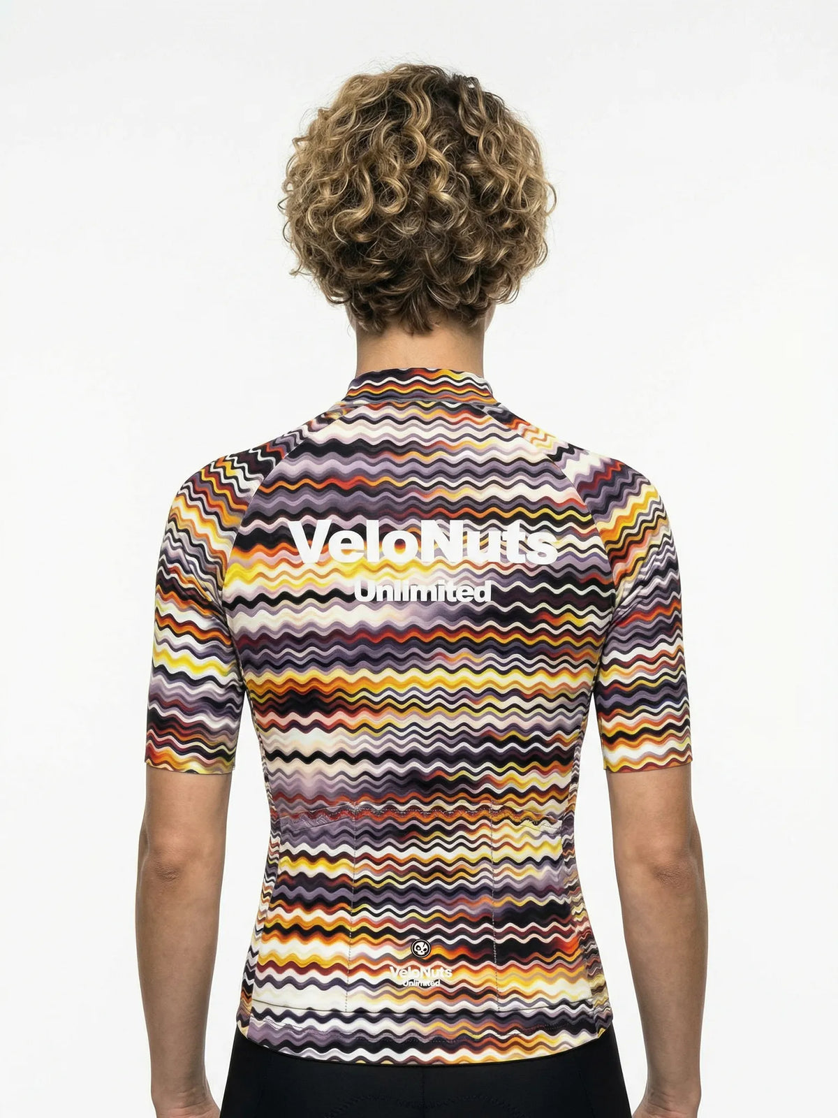 ROCKBROS dames fietsshirt Retro Signal ademend wielershirt Psychedelic Wave