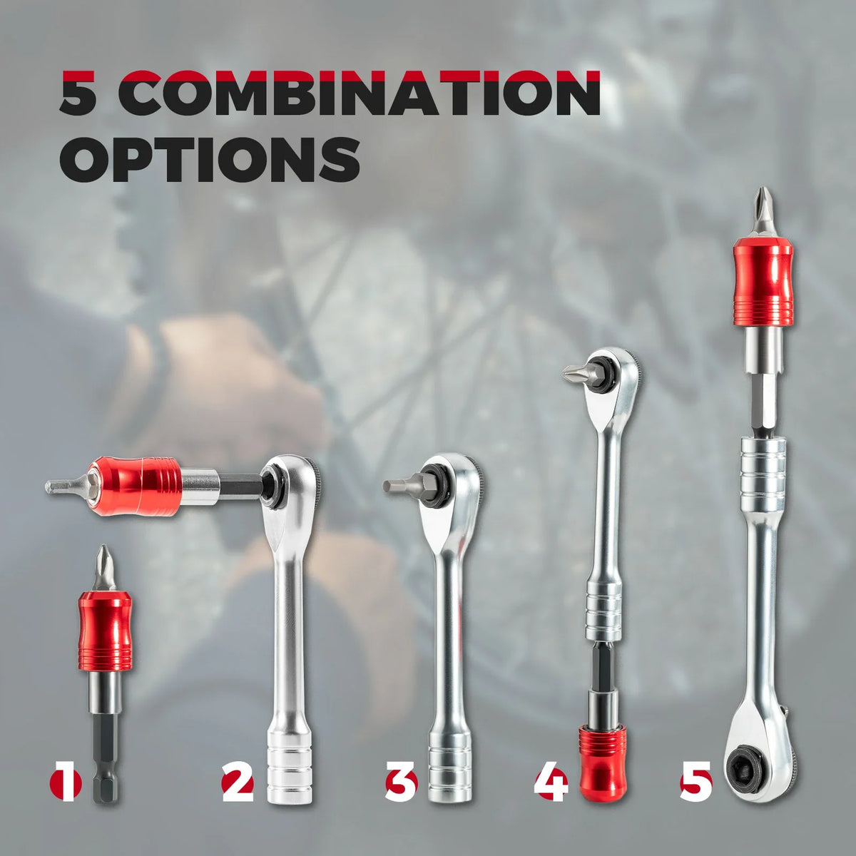 ROCKBROS alles-in-één fietsonderhoud pocket tool