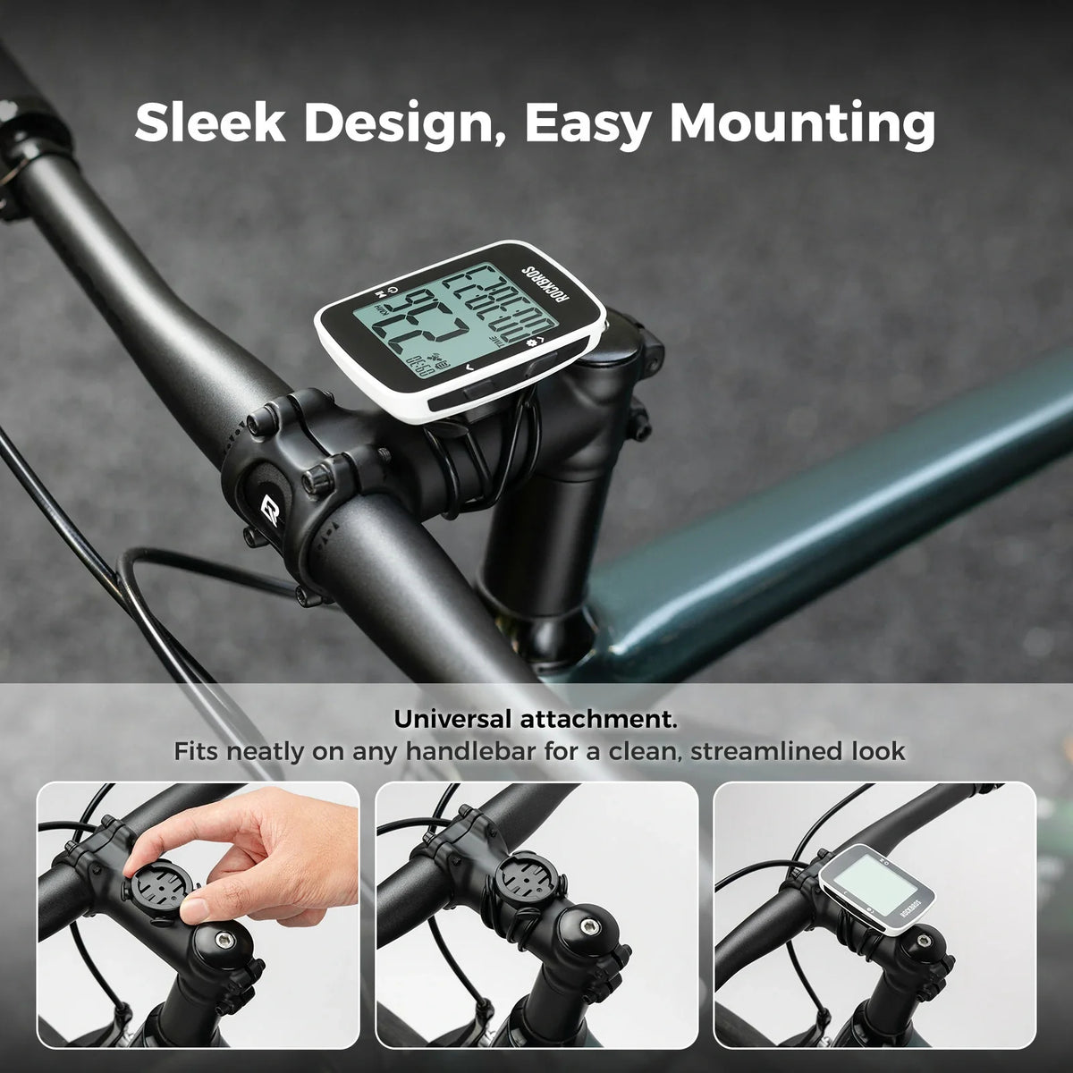 GPS-fietscomputer met 2,9-inch display