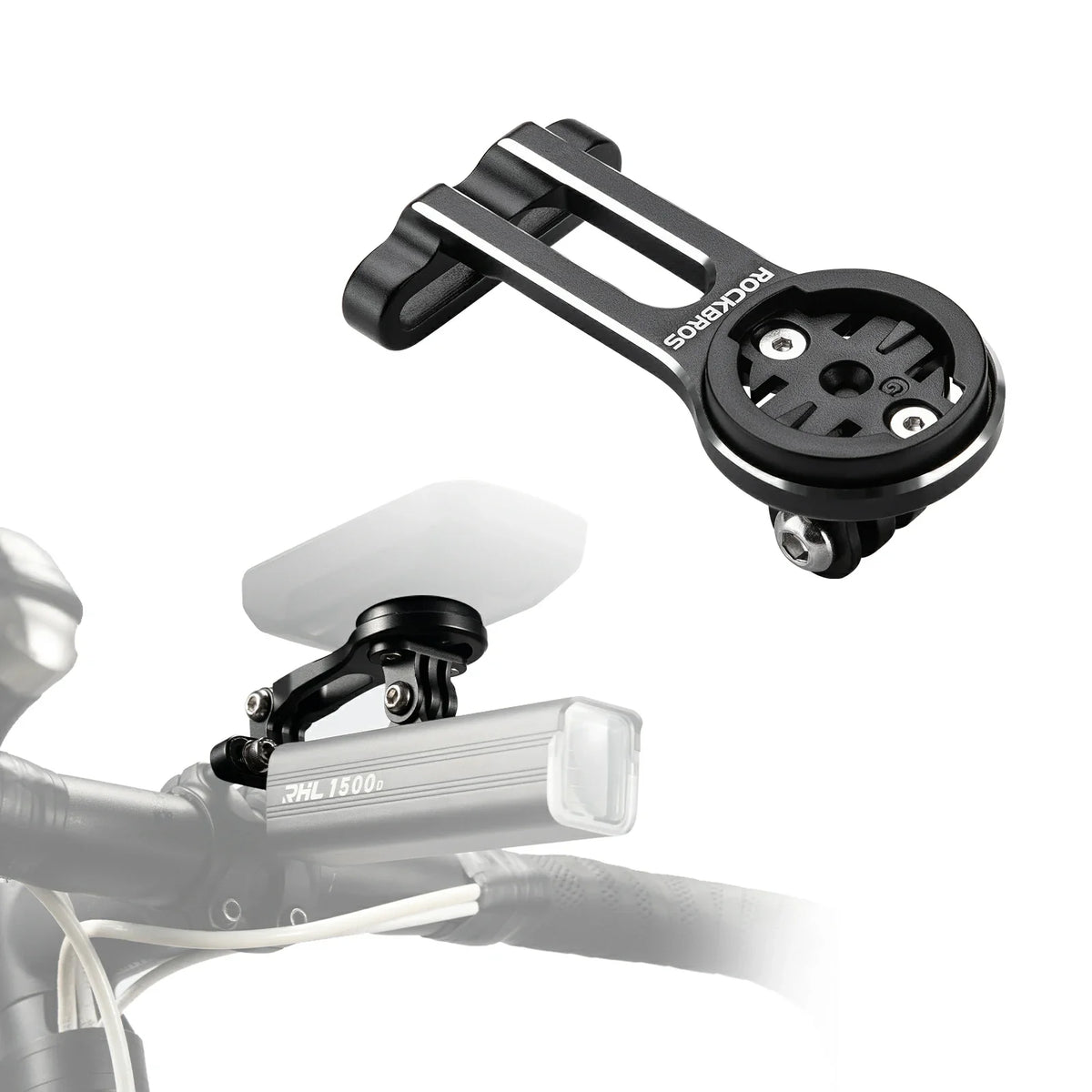 Fietscomputerhouder voor Garmin, Bryton, camera en lamp