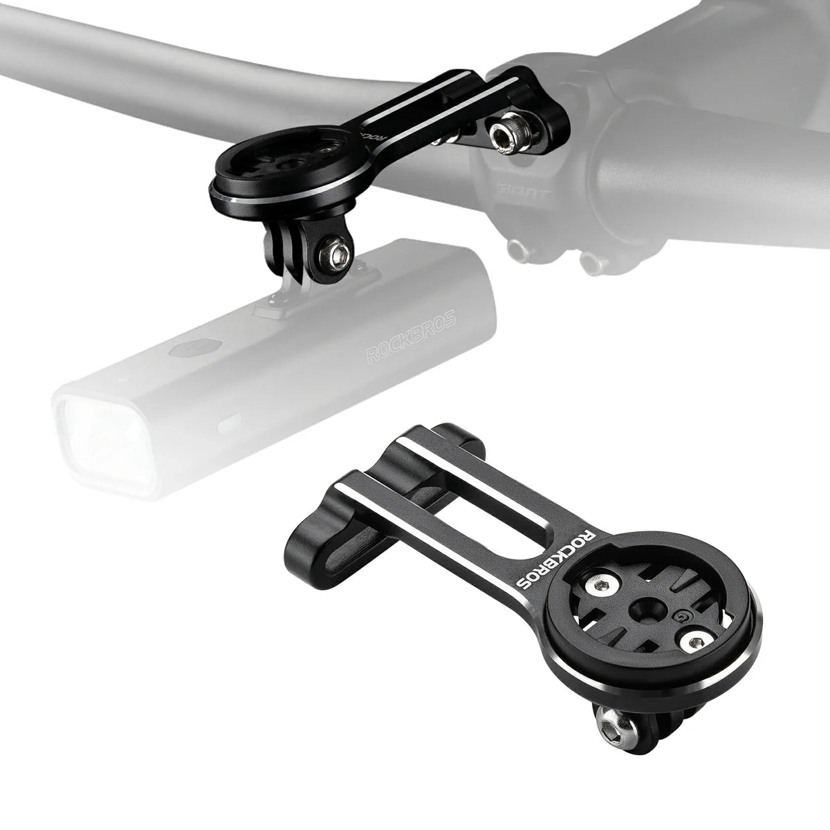 Fietscomputerhouder voor Garmin, Bryton, camera en lamp