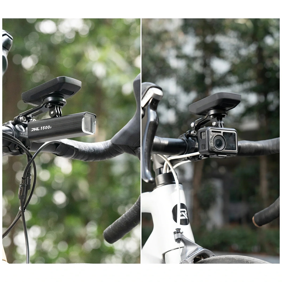 Fietscomputerhouder voor Garmin, Bryton, camera en lamp