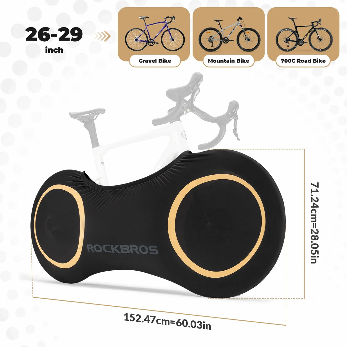 Elastische stof- en vuilwerende fietshoes