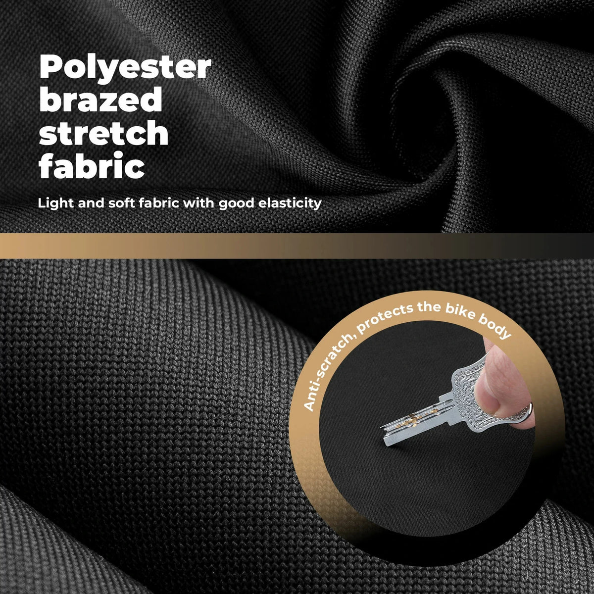 Elastische stof- en vuilwerende fietshoes