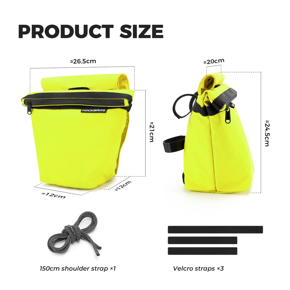 Ultralichte 2-in-1 stuurtas 2,5–3 L