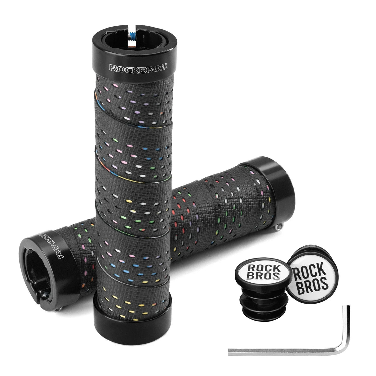Fietshandvatten met dubbele lock-on en antislip