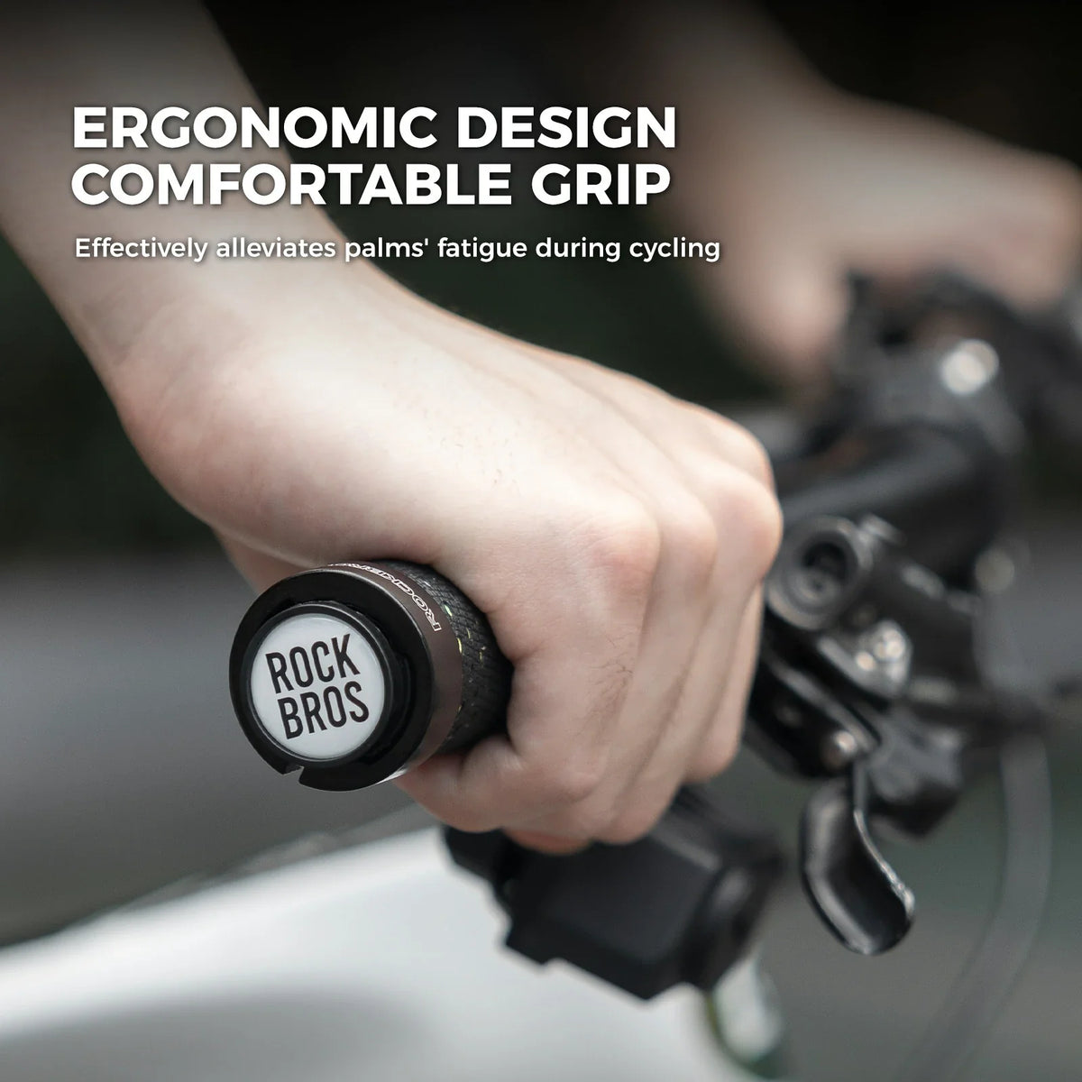 Fietshandvatten met dubbele lock-on en antislip