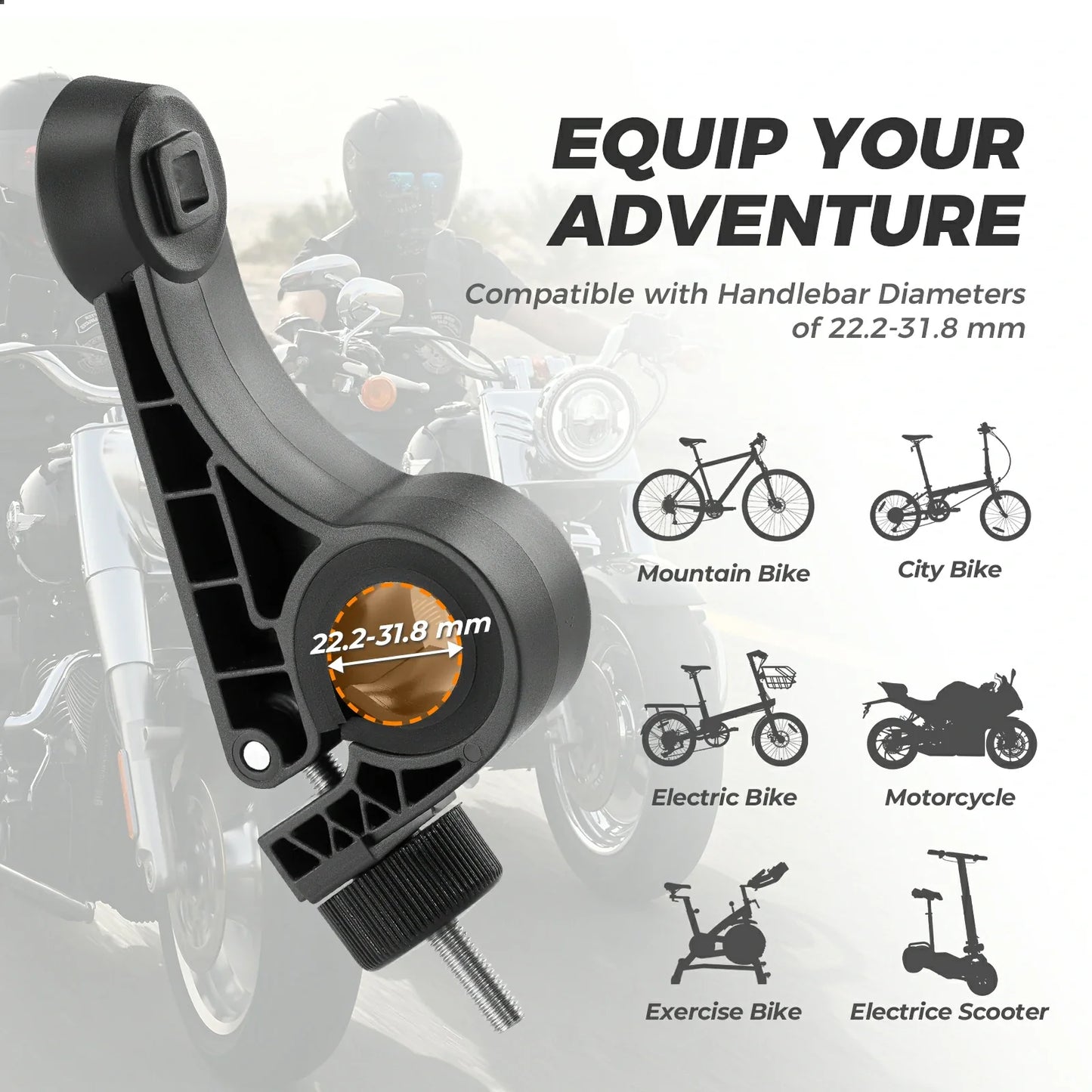 ROCKBROS 360 graden draaibare telefoonhouder voor fiets voor smartphone