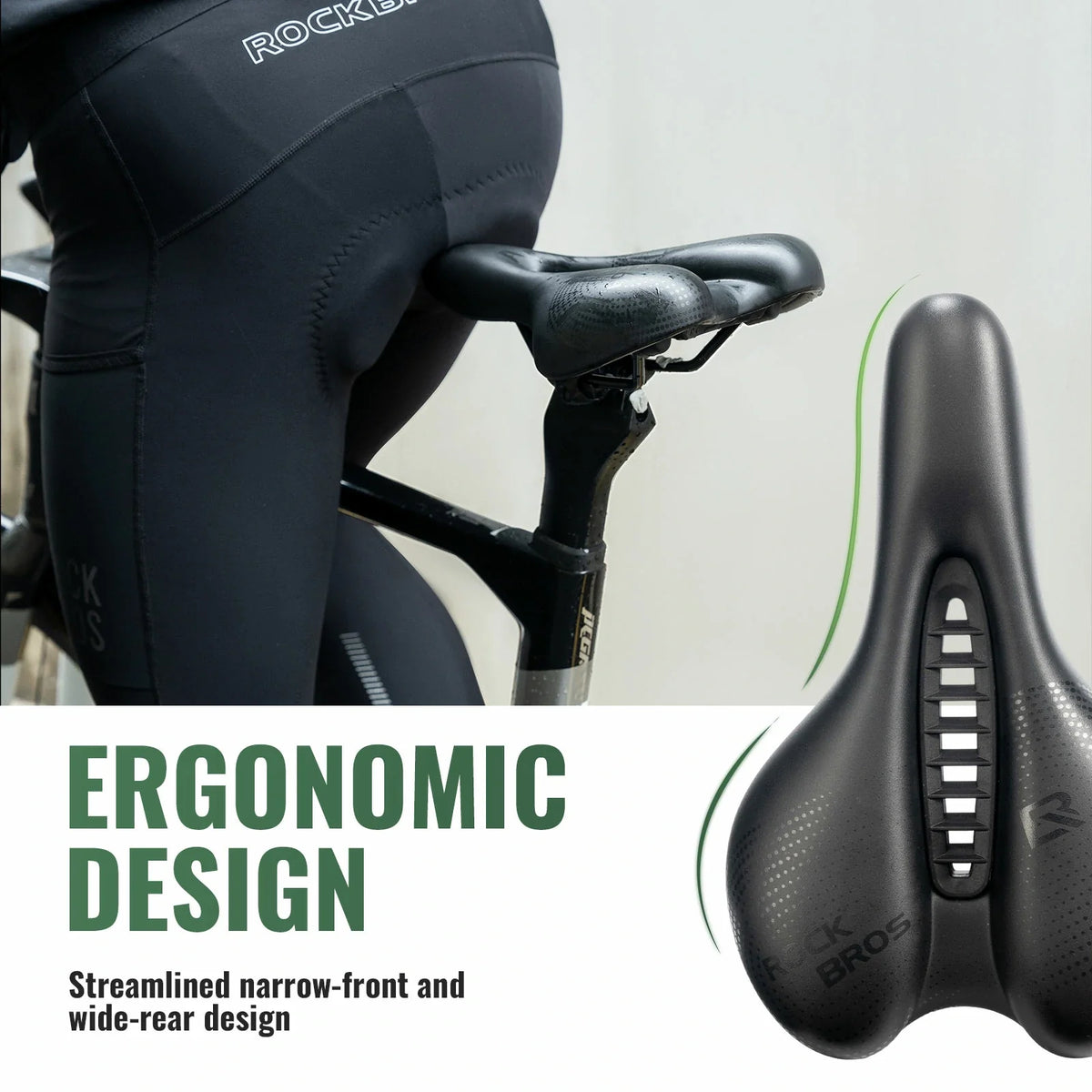 Comfortabel fietszadel met PU-leren oppervlak