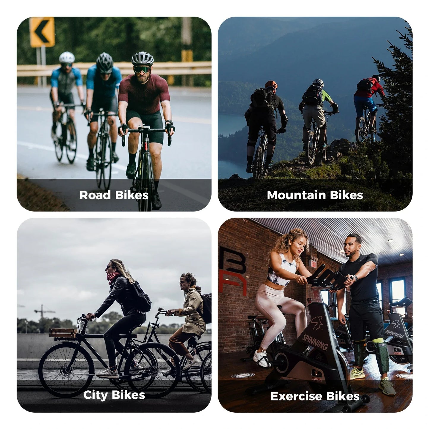 ROCKBROS breed fietszadel met dubbele schokdemping
