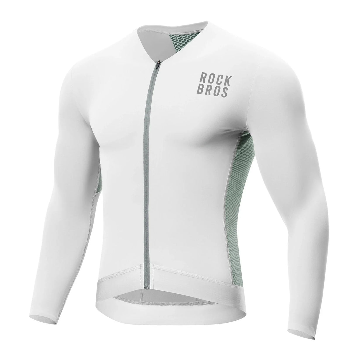 ROCKBROS fietsshirt lange mouw ademend 3 pocket#green