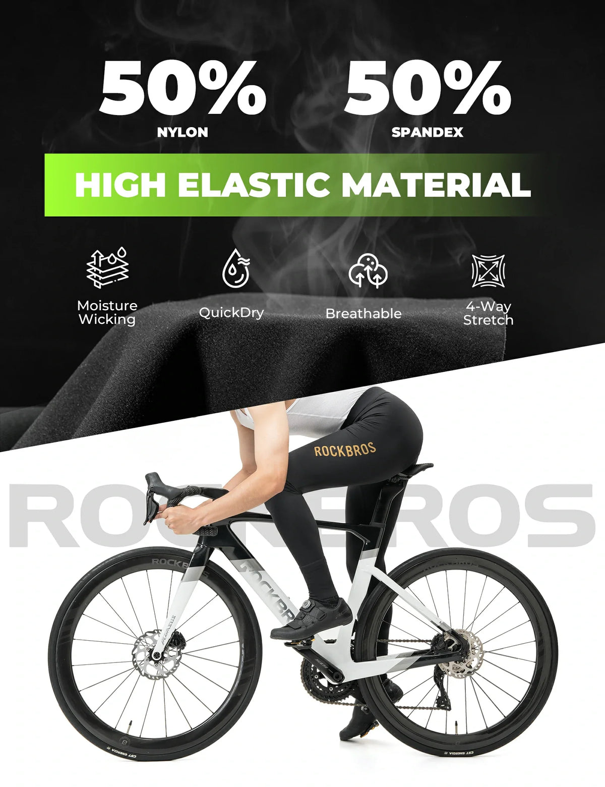 Lange fietsbroek met Dolomiti-zeem