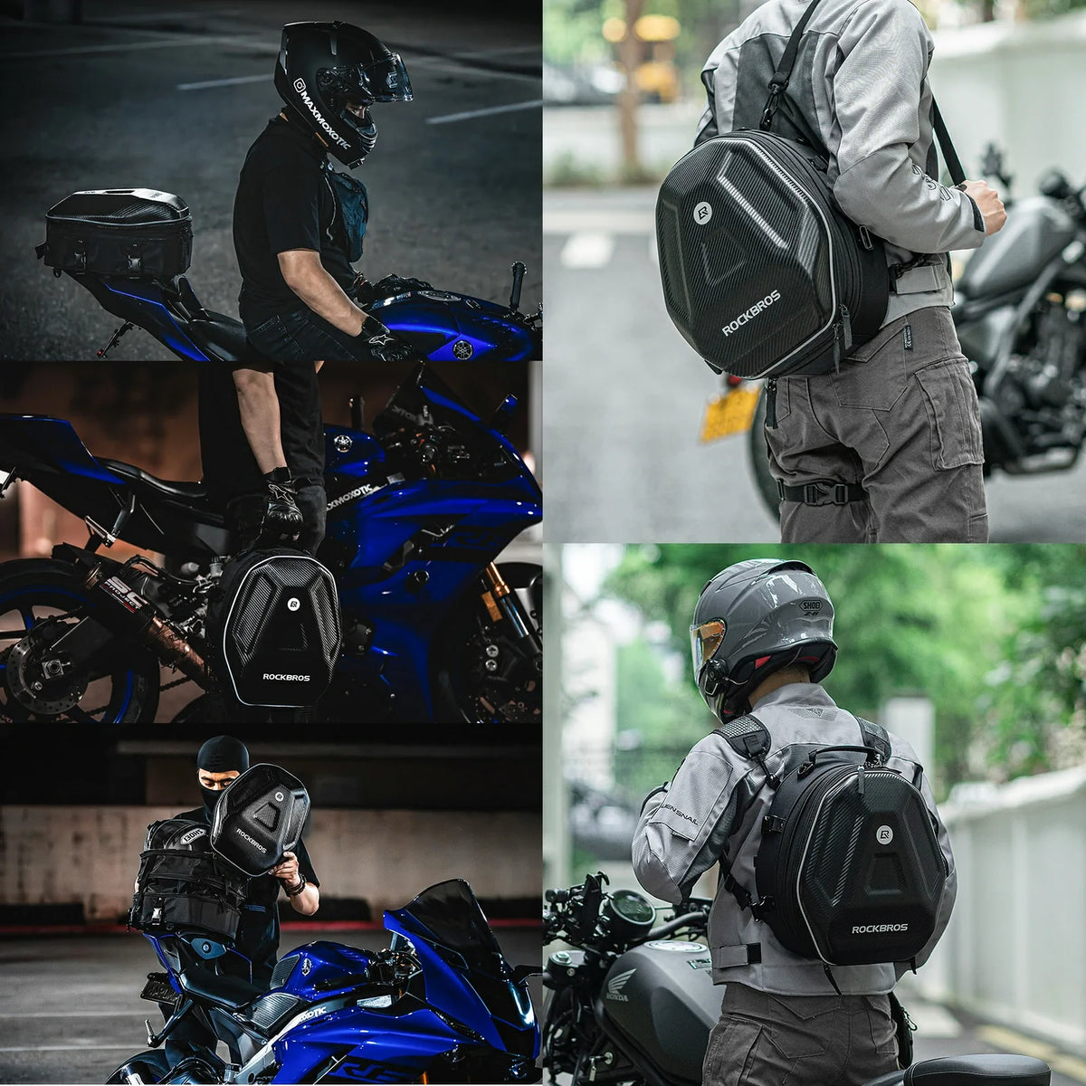 Uitbreidbare motortas voor achterzit 20–35 L