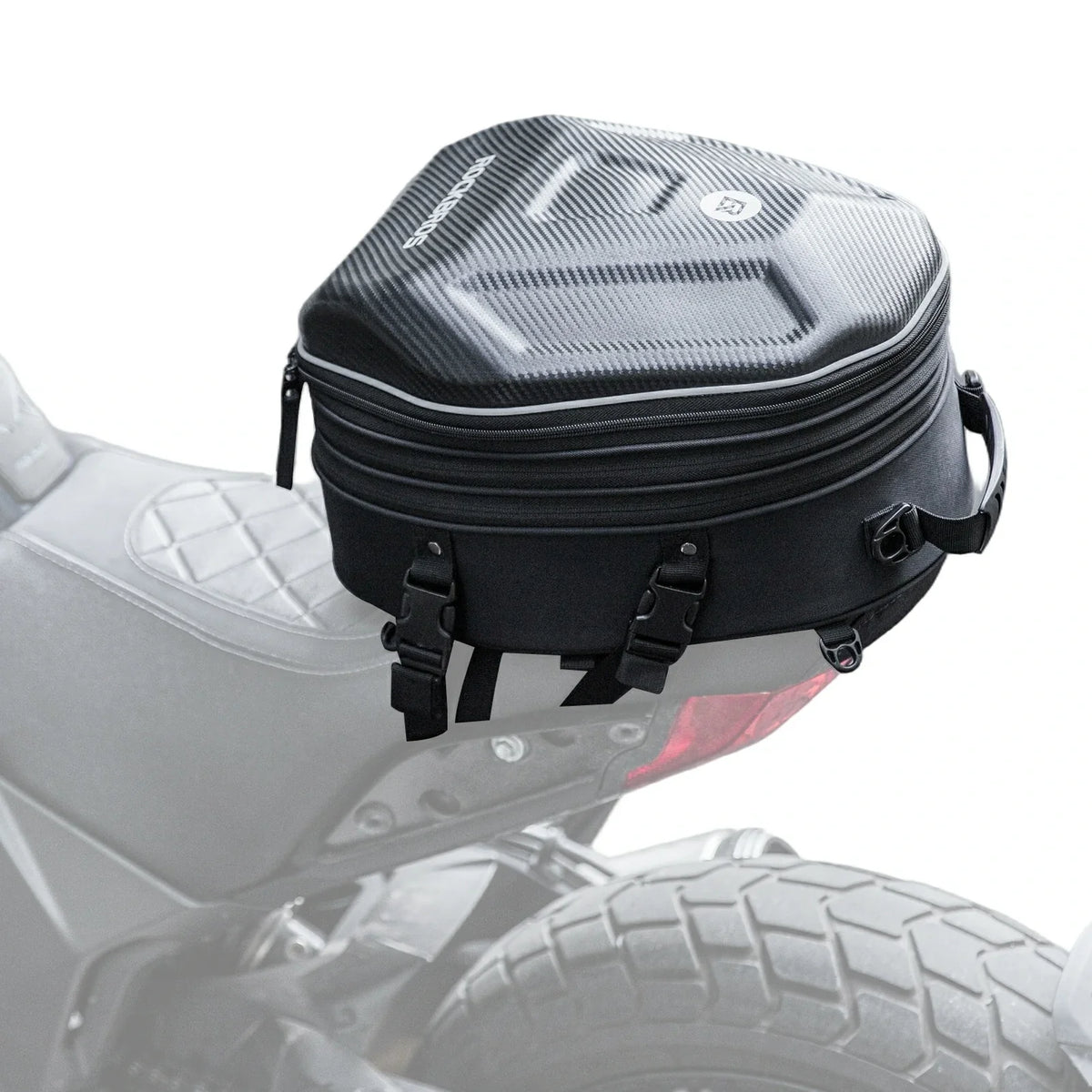Uitbreidbare motortas voor achterzit 20–35 L
