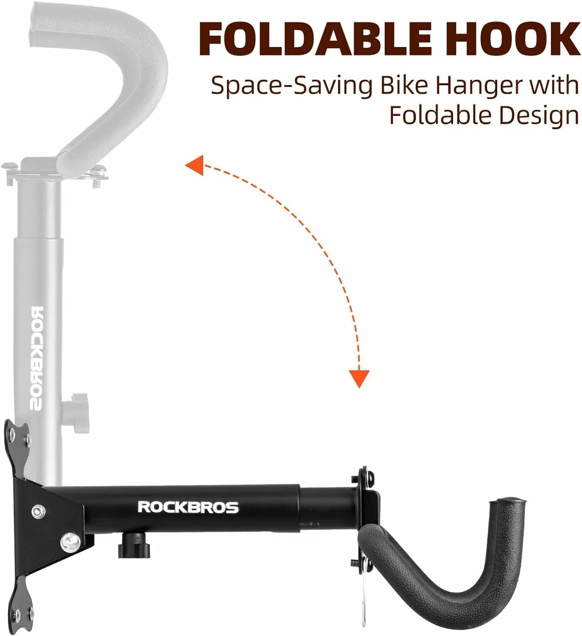 ROCKBROS opvouwbare fietswandhouder met dubbele haken