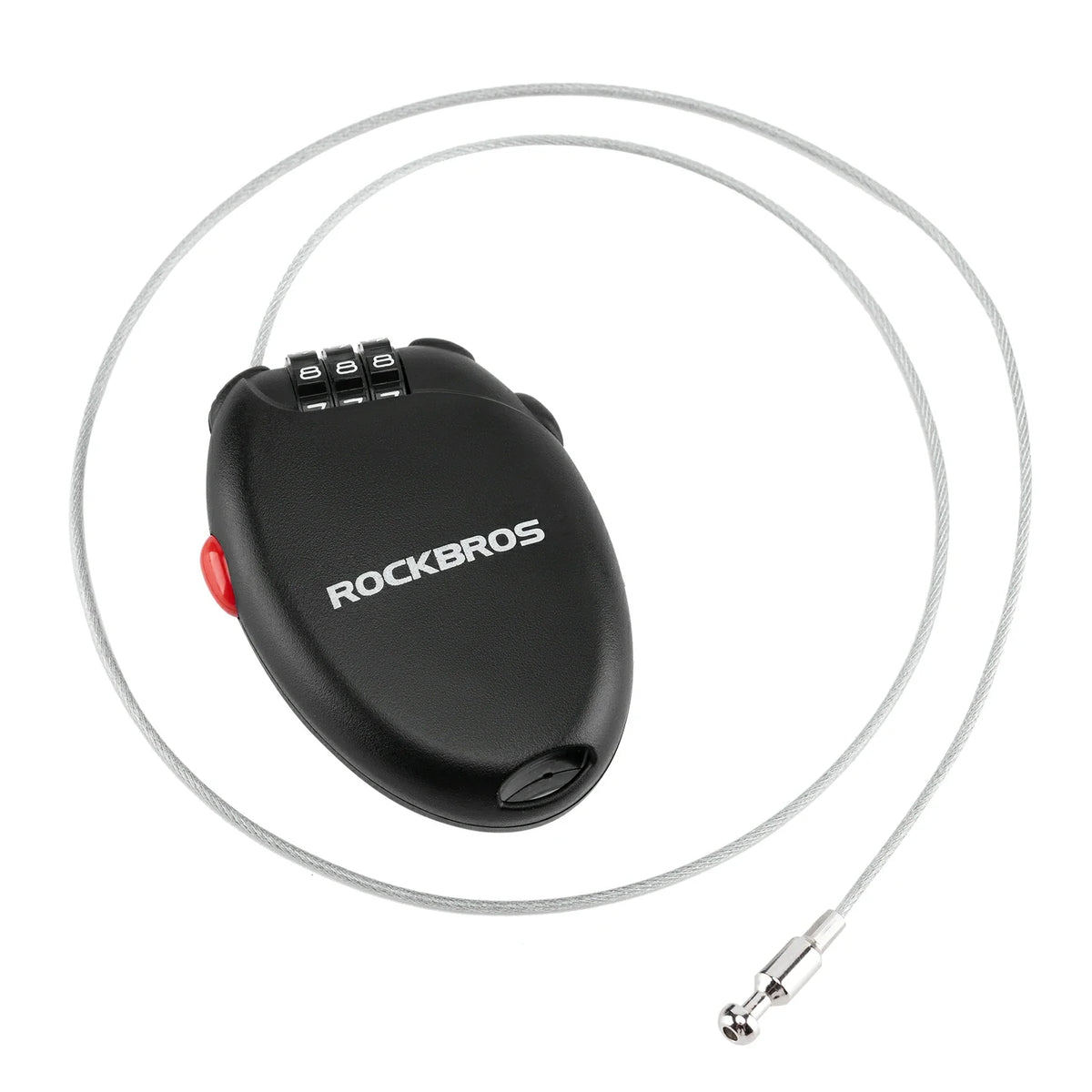 ROCKBROS hoge beveiliging helmslot 60cm stalen kabel combinatieslot