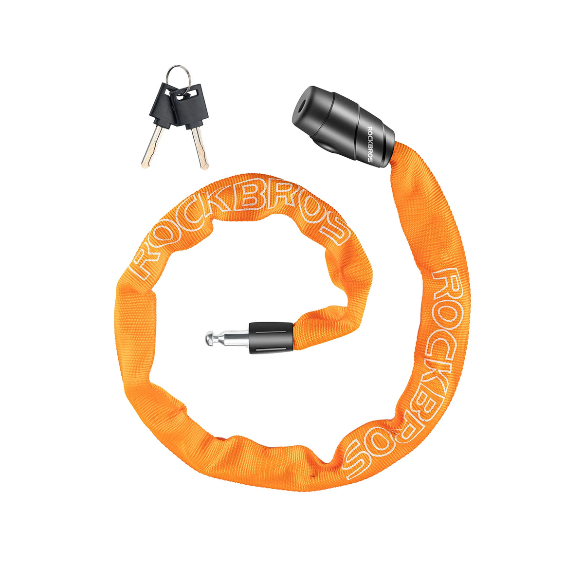ROCKBROS kettingslot fiets 95 cm Heavy Duty diefstalbeveiliging met 2 sleutels
#Kleur_Oranje