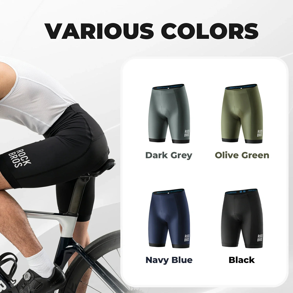 ROCKBROS heren fietsbroek met 3d-zeem en sneldrogende stof
