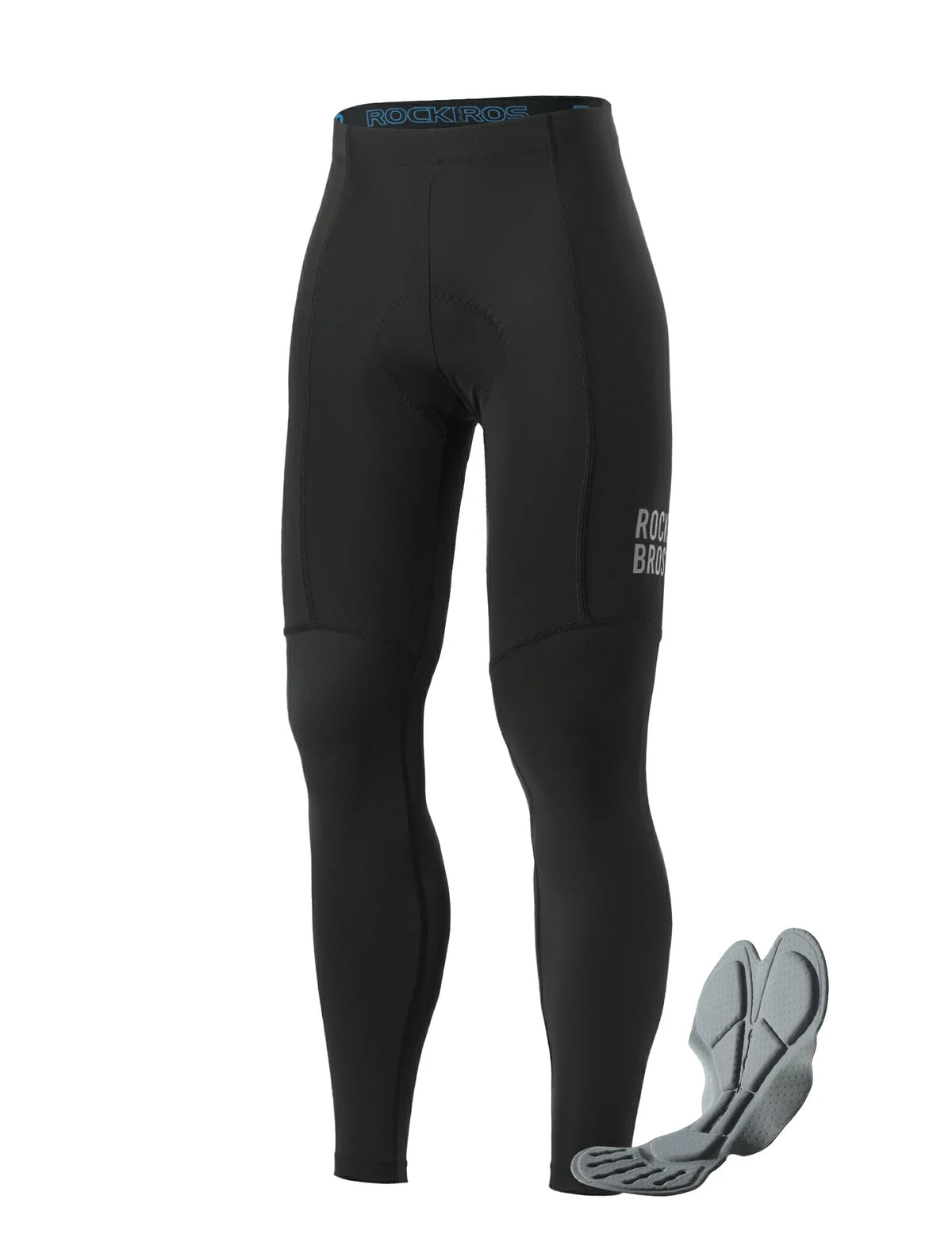 Heren lichte lange fietsbroek met 3D-zeem