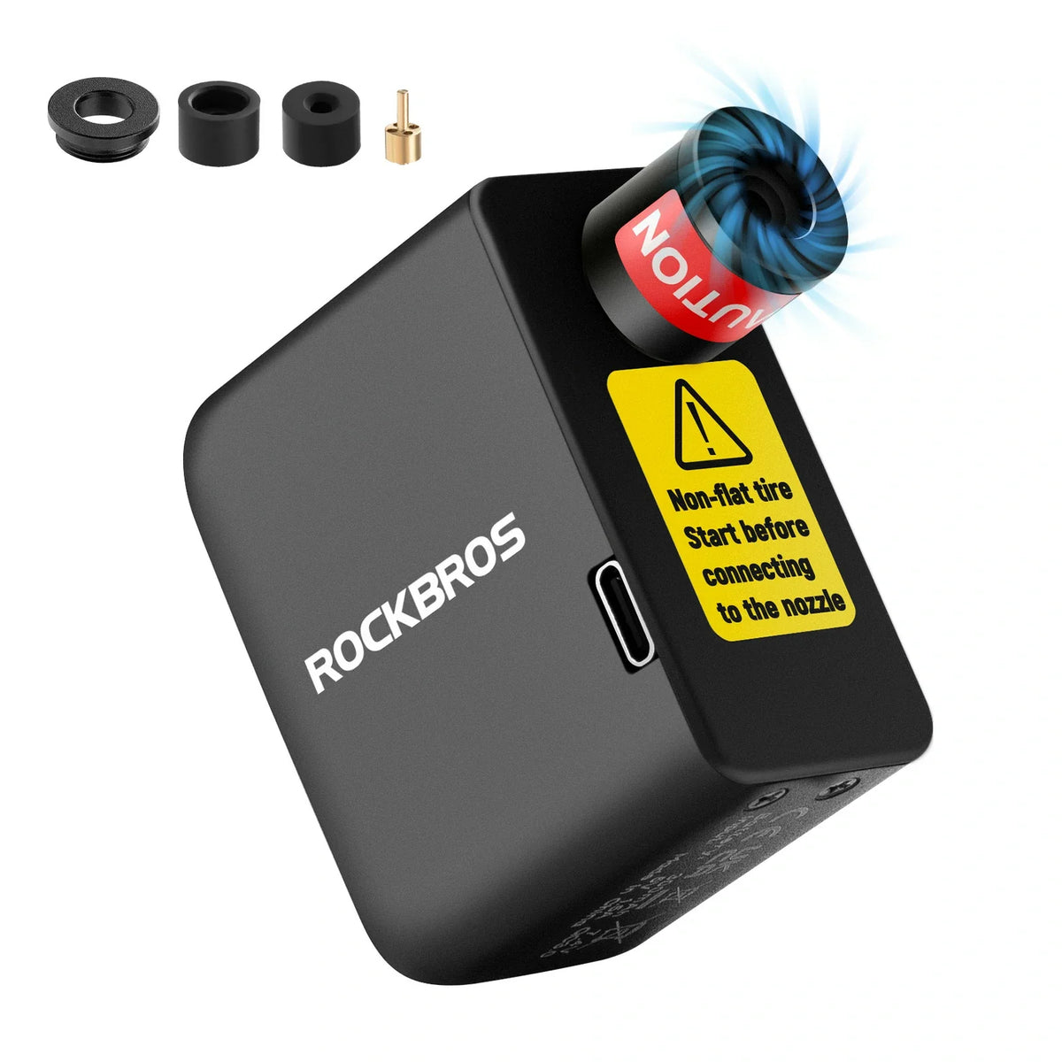 ROCKBROS draagbare elektrische fietspomp met accessoires