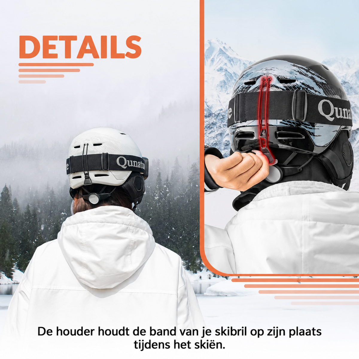Skihelm met verstelbare ventilatie en oorbeschermers – Qunature – afbeelding 5