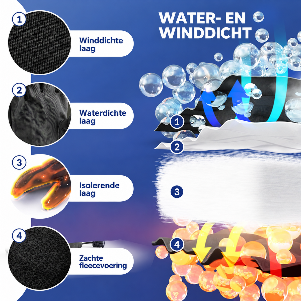 Warme waterdichte skihandschoenen met touchscreen – Qunature – afbeelding 2