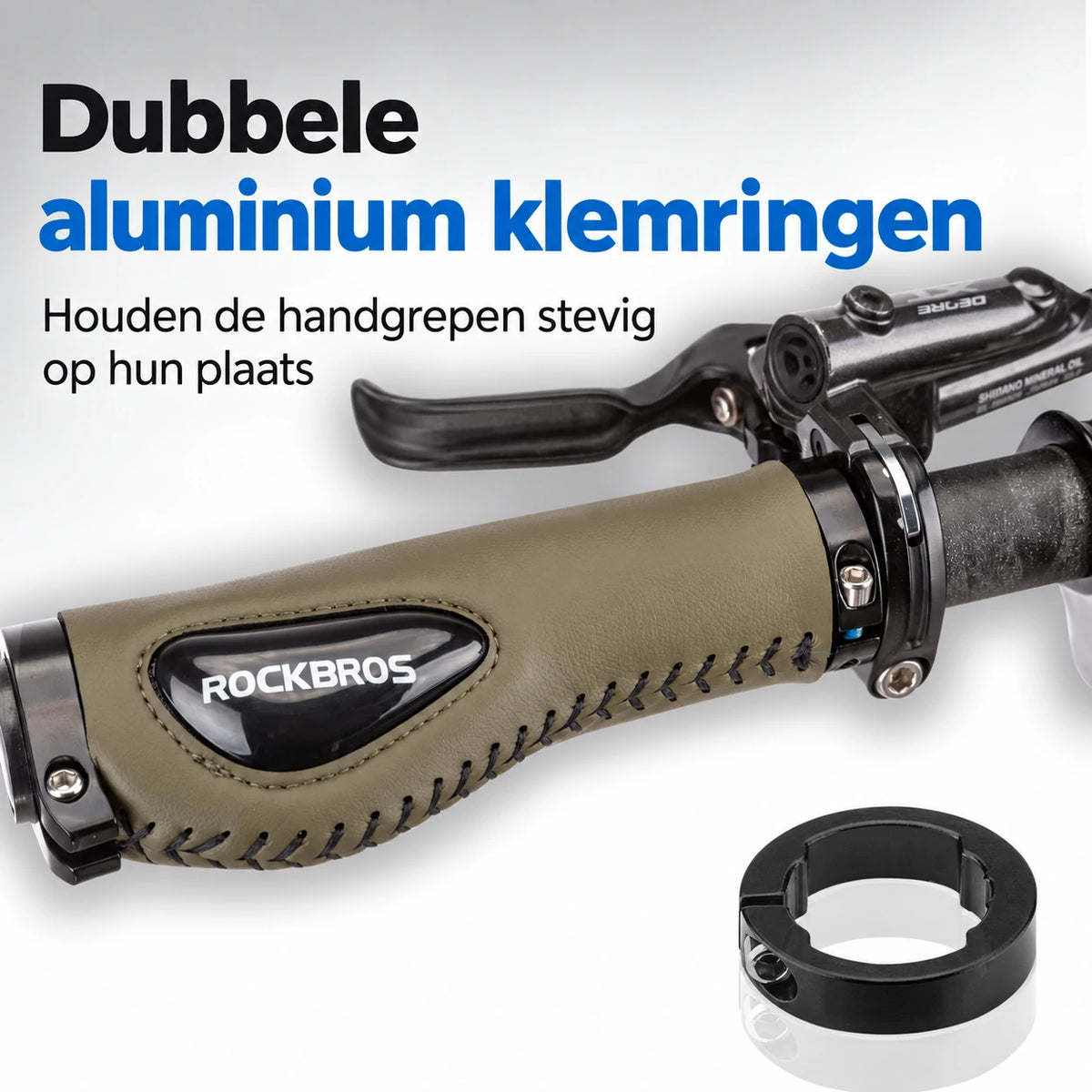 Ergonomische fietshandvatten met gel en lock-systeem