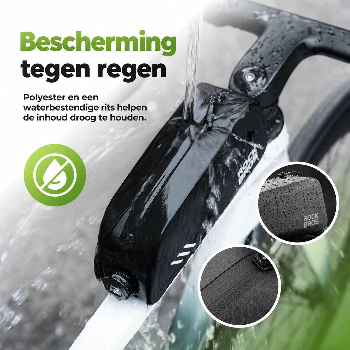 Waterbestendige slanke bovenbuistas 0,9 L