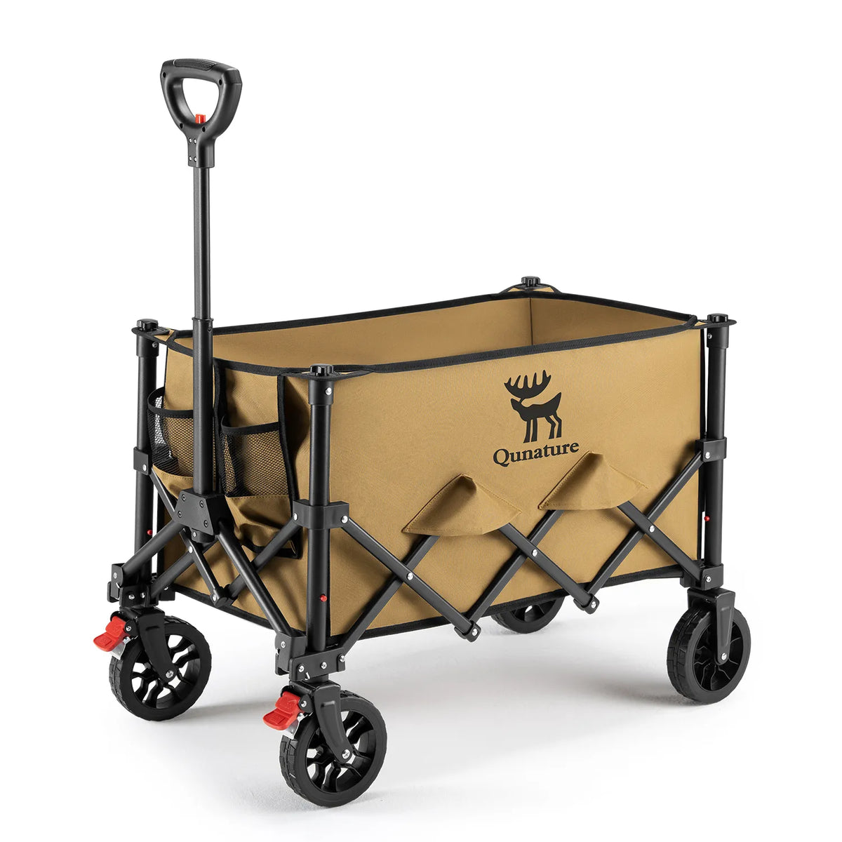 Opvouwbare bolderkar 120 L met 360° wielen
