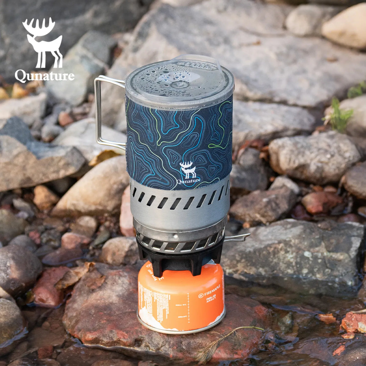 Geïntegreerd campingkooktoestel met 600 ml pan