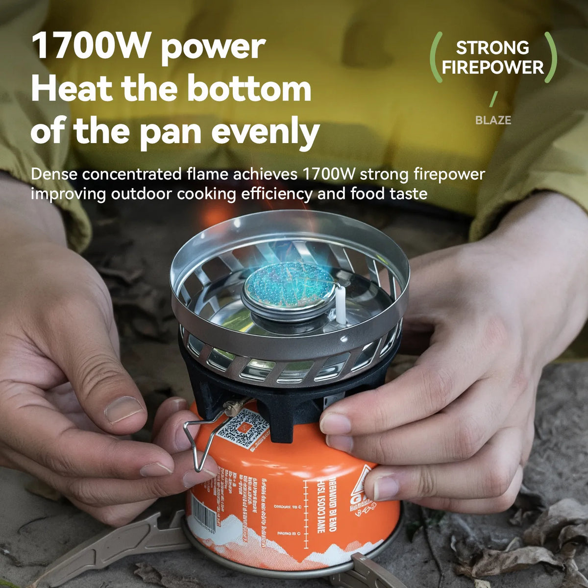 Geïntegreerd campingkooktoestel met 600 ml pan