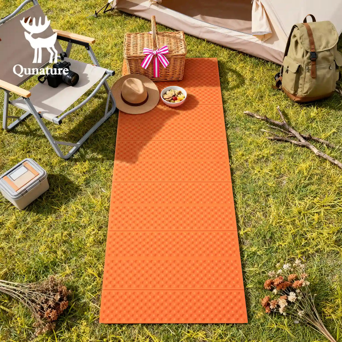 Opvouwbare XPE-slaapmat 180 × 60 cm met R-waarde 1,8