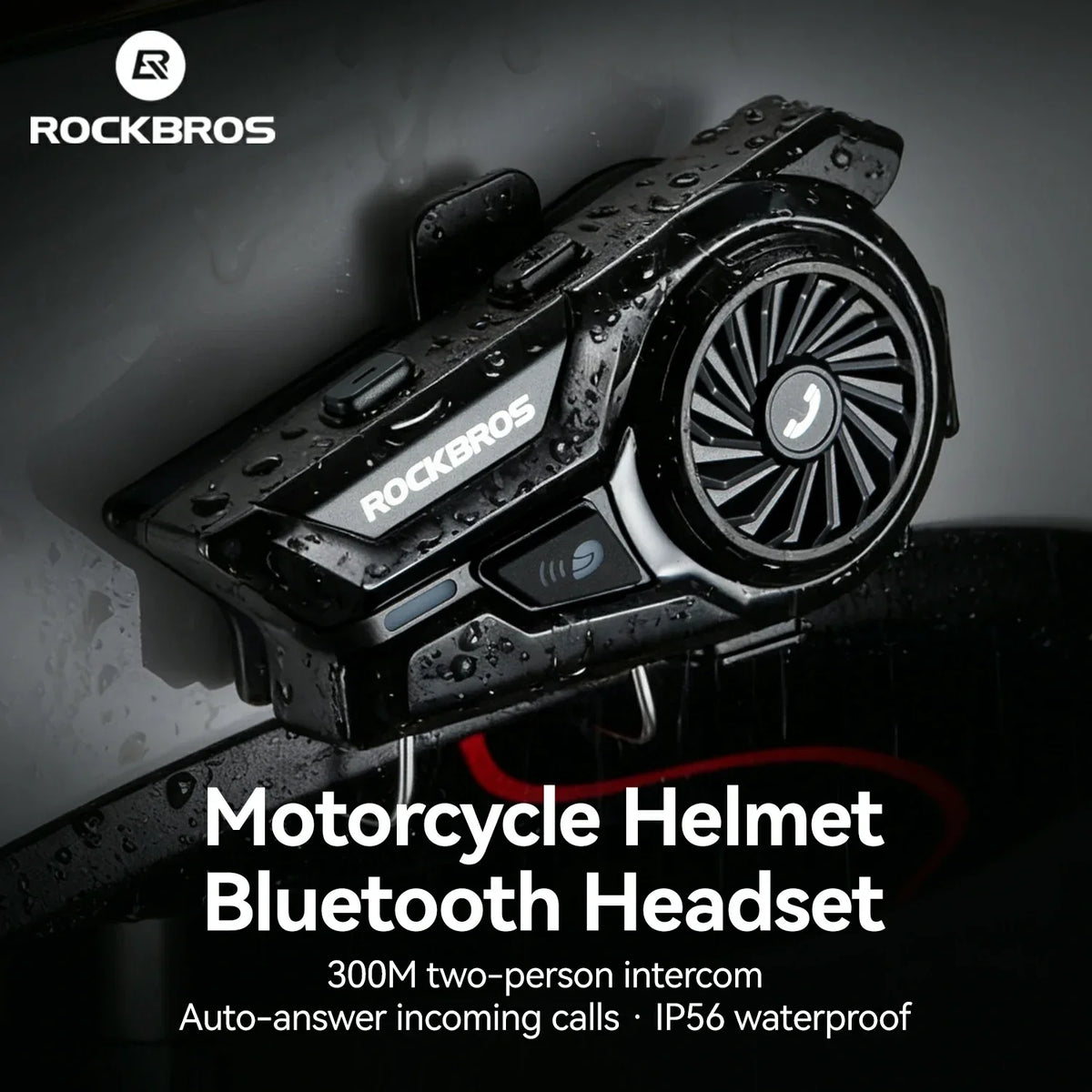 R1 motorhelm Bluetooth 6.0 intercom met 300 m bereik