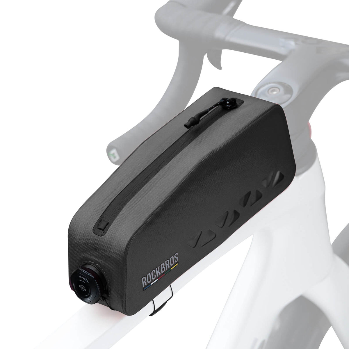ROCKBROS compacte waterdichte road-to-sky frametas voor fiets 1 l#kleur_zwart