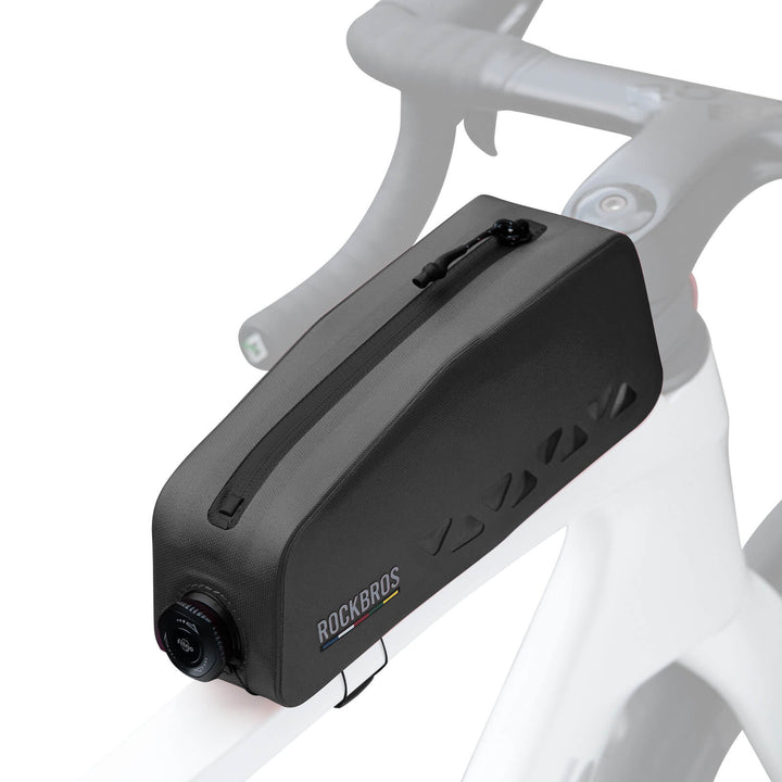 ROCKBROS compacte waterdichte road-to-sky frametas voor fiets 1 l#kleur_zwart