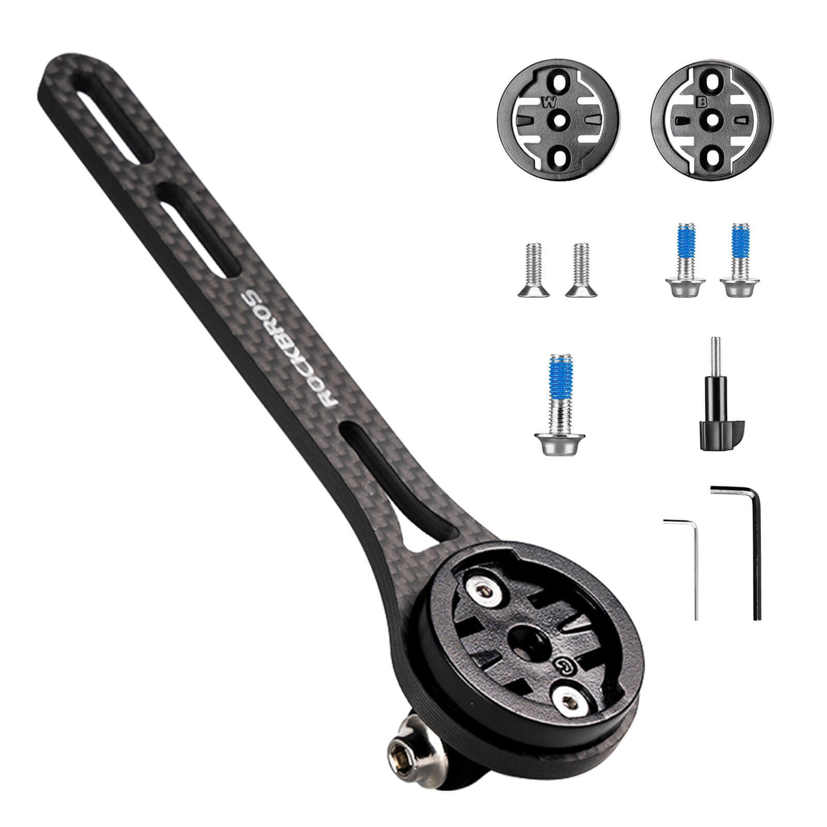 Carbon stuurhouder voor fietscomputer en lamp