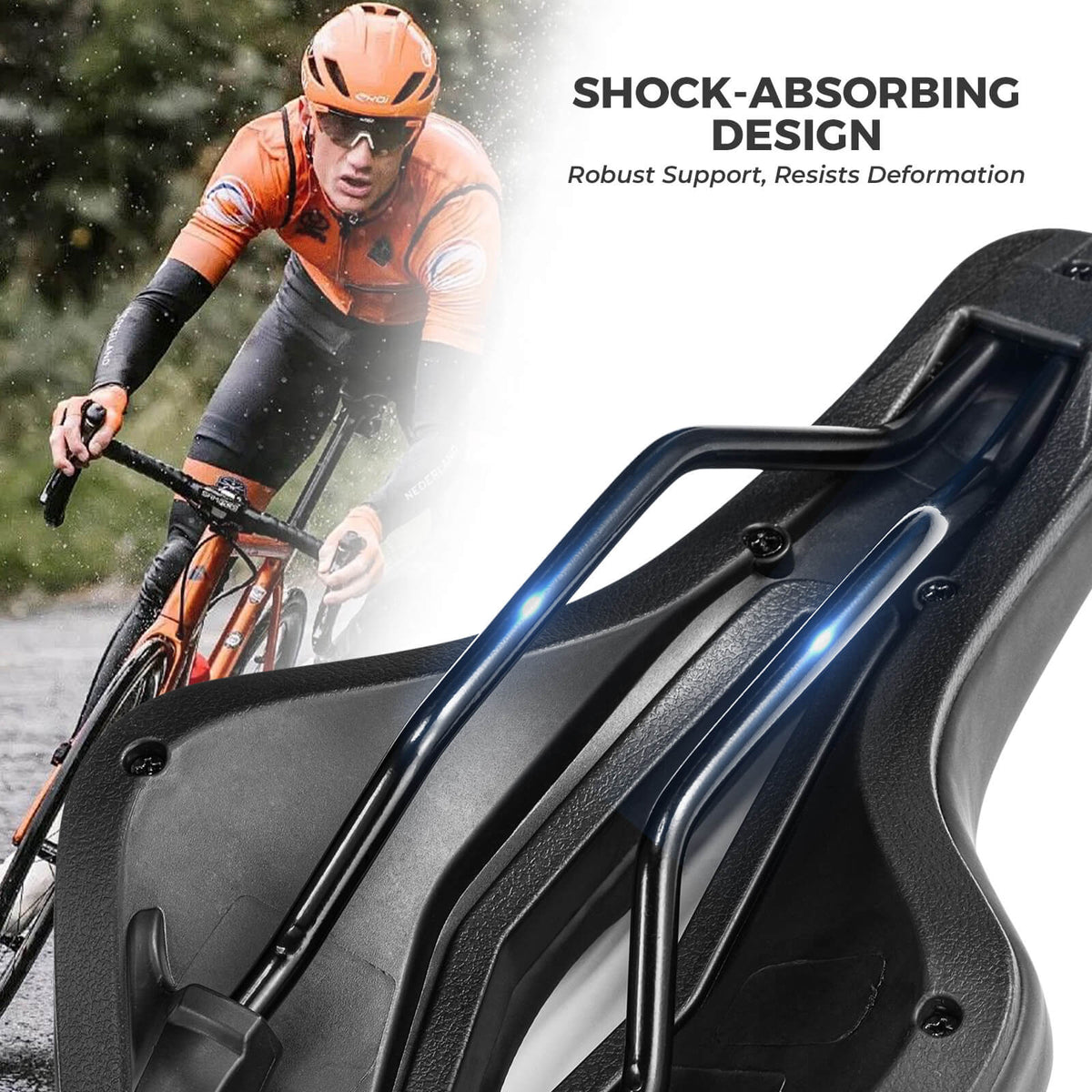 Ademend comfortabel fietszadel